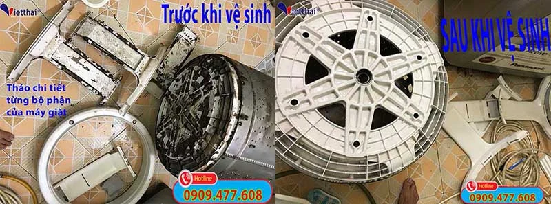 Nên vệ sinh máy giặt định kỳ để máy sạch sẽ và vận hành êm hơn