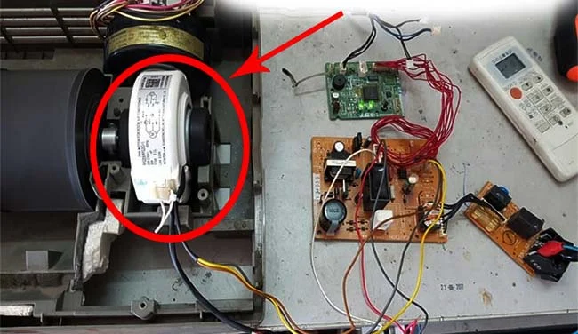 Motor quạt dàn lạnh bị hư hỏng hoặc chạy chậm cũng là nguyên nhân máy lạnh chảy nước