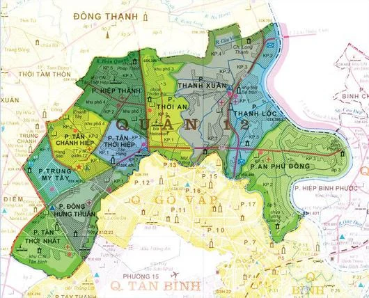 Bản đồ vệ sinh máy lạnh quận 12 của Việt Thái