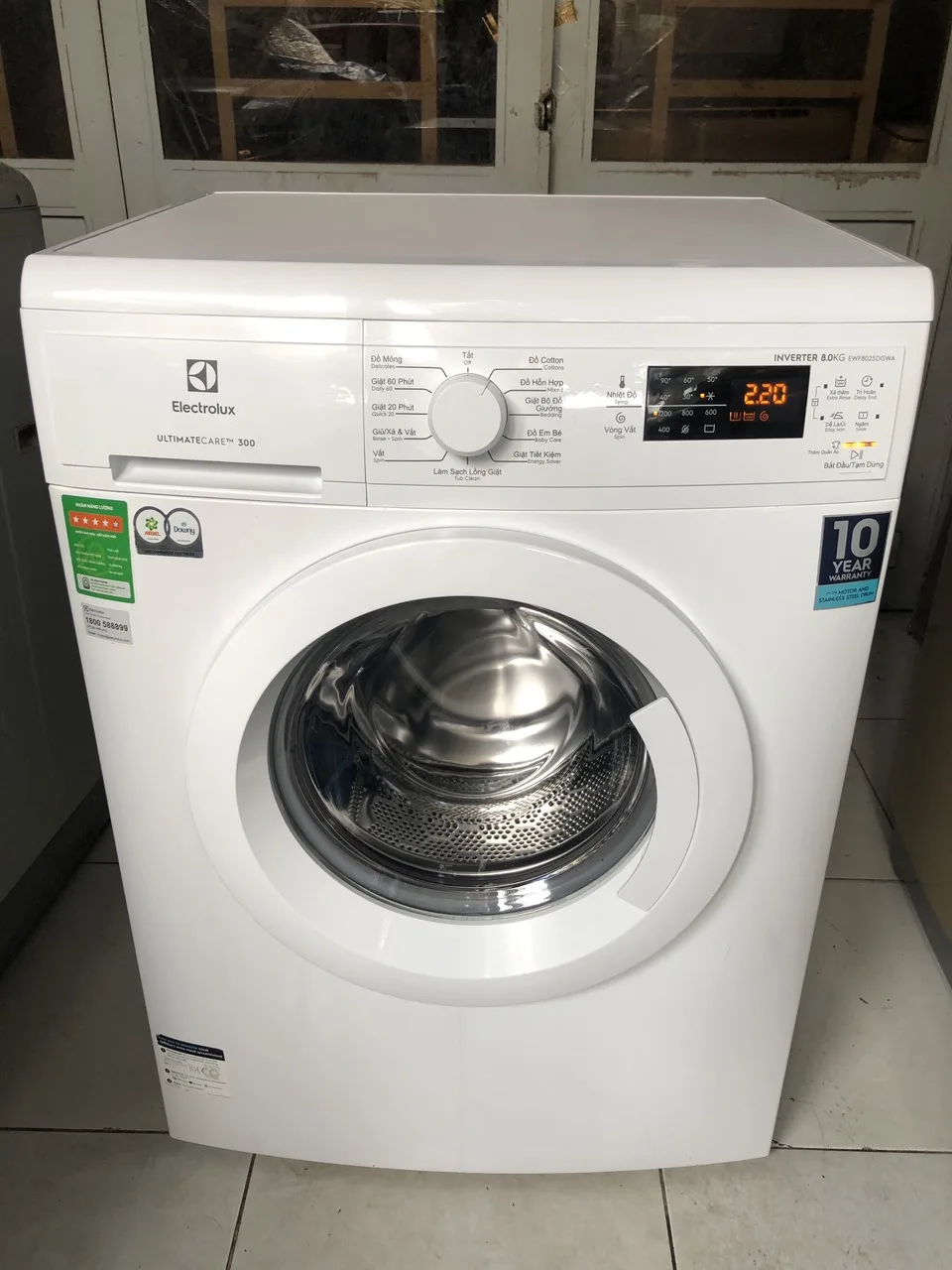 Máy Giặt Electrolux Inverter 8 Kg